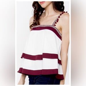 Sugarlips Marion and White Layered Blouse